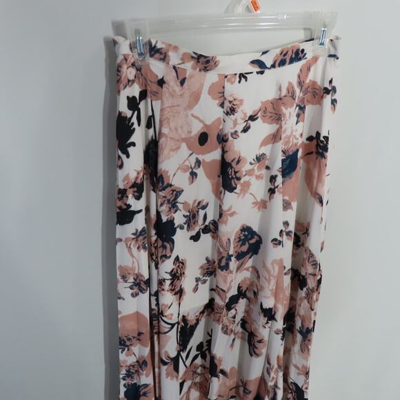 YUMI KIM Gypset Cream Pink Maxi Skirt Floral French Maison Size Small - Picture 2 of 7